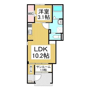 ラ フェリーチェ 篠ノ井【1階】の間取り