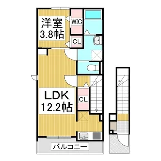 ラ フェリーチェ 篠ノ井【2階】の間取り