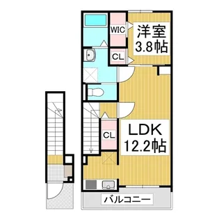 ラ フェリーチェ 篠ノ井【2階】の間取り