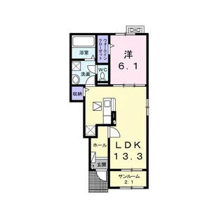 パルテールA【1階】の間取り