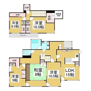長野県塩尻市金井【一戸建】の間取り