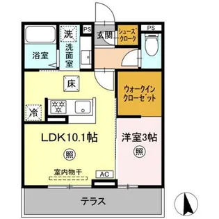 トリシア横町NORTH【2階】の間取り