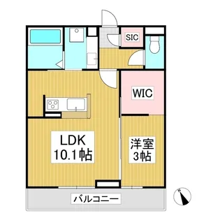 トリシア横町NORTH【2階】の間取り