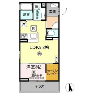 トリシア横町NORTH【2階】の間取り