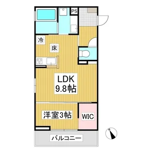 トリシア横町NORTH【3階】の間取り