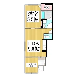 ルーチェテラス B【1階】の間取り