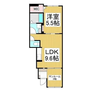 ルーチェテラス B【1階】の間取り