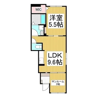 ルーチェテラス B【1階】の間取り
