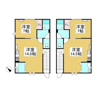 グリーンデイズ【201号室】の間取り