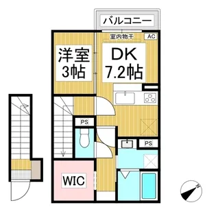 シャルール西【2階】の間取り