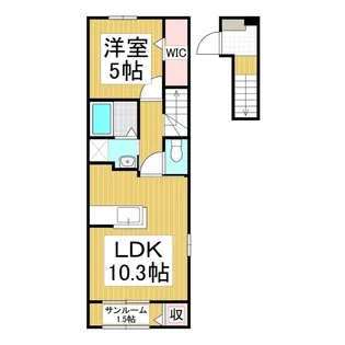 エクラテラス A【2階】の間取り