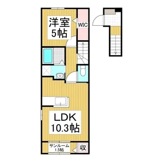 エクラテラス A【2階】の間取り