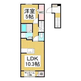 エクラテラス A【2階】の間取り