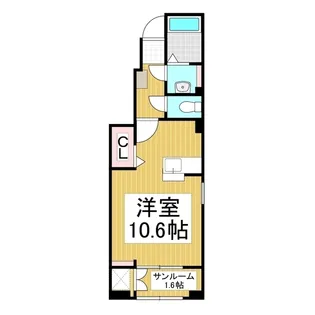 エクラテラス B【1階】の間取り