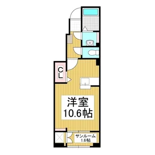 エクラテラス B【1階】の間取り