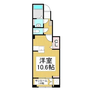 エクラテラス B【1階】の間取り