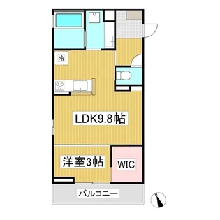 トリシア横町SOUTH【2階】の間取り
