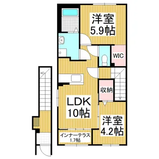 アイリス【2階】の間取り