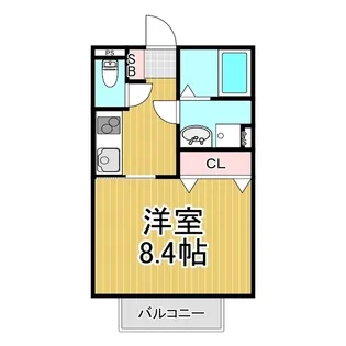 ハイツ・ウッディー【202号室】の間取り