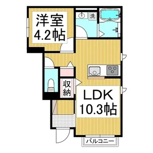 West・N・Valley【101号室】の間取り
