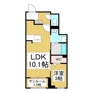 フリージア【1階】の間取り