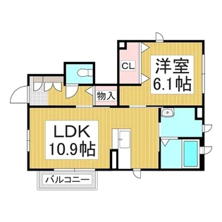イーグル城山ハイツ S【1階】の間取り