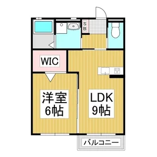 ドエル村井町南B棟【202号室】の間取り