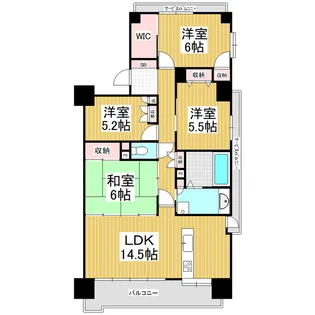 サーパス深志 504【504号室】の間取り