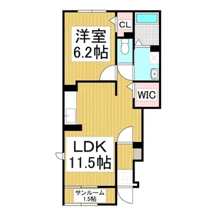 アルペン ディアハイツ【1階】の間取り