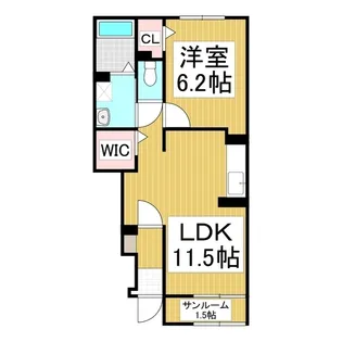 アルペン ディアハイツ【1階】の間取り