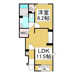 アルペン ディアハイツ【1階】の間取り