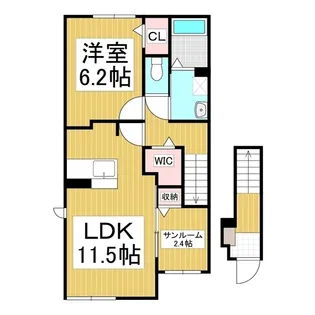 アルペン ディアハイツ【2階】の間取り