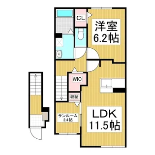 アルペン ディアハイツ【2階】の間取り