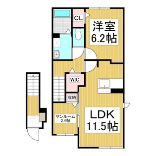 アルペン ディアハイツ【2階】の間取り