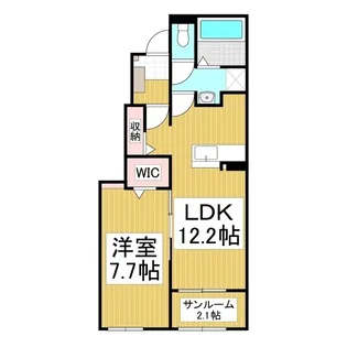 メゾンボヌール【103号室】の間取り