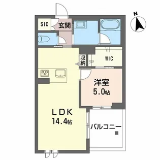 シャーメゾン ルモラ【202号室】の間取り