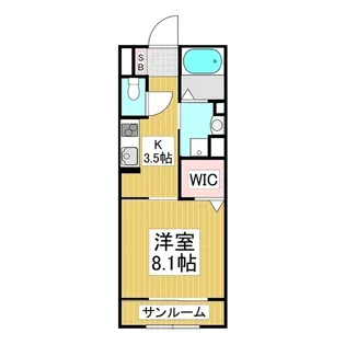 リアン波田【103号室】の間取り