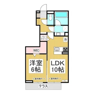 メゾン陣場【1階】の間取り