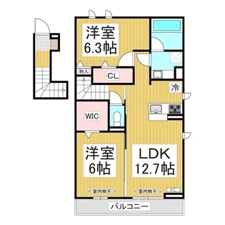 メゾン陣場【2階】の間取り