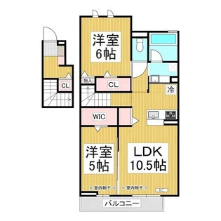 メゾン陣場【2階】の間取り