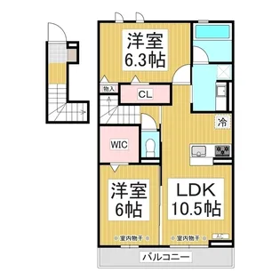 メゾン陣場【2階】の間取り