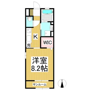 レガーロⅢ【203号室】の間取り
