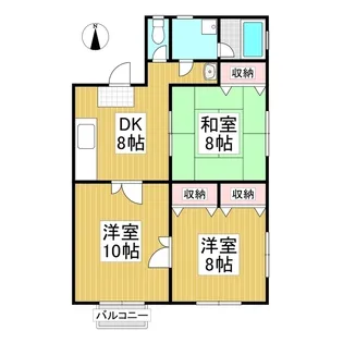 プラスK&A【201号室】の間取り