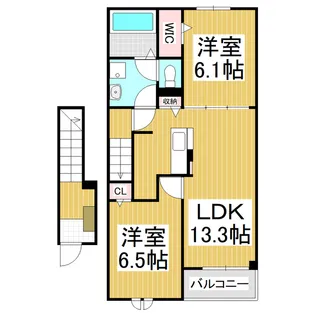 ペニー レイン【2階】の間取り