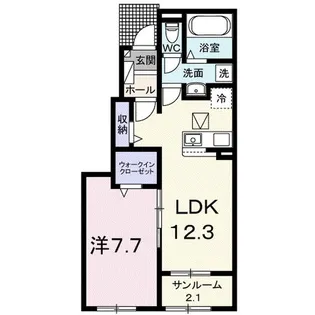 ヴィラ ノーチェ【1階】の間取り