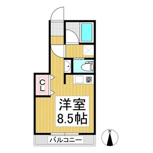 ヴィラ・タテイワB【102号室】の間取り