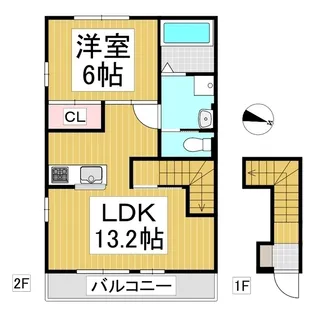 Yucca terrace【2階】の間取り