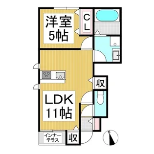 カーサパトリア D棟【101号室】の間取り