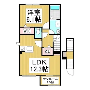 フェレーザ長峰【2階】の間取り
