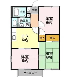 メゾン土谷C棟【2階】の間取り